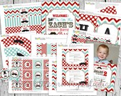 Vintage Little Man Mustache Birthday Party Pack Only - No invitation Il_170x135