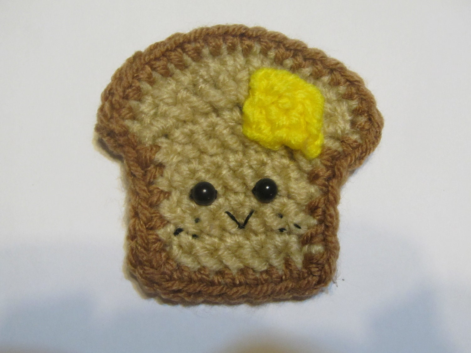 Kawaii Tiny Toast Crochet Applique - PDF Pattern and Permission to Sell