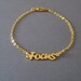 Personalized Mini Gold Name Bracelet
