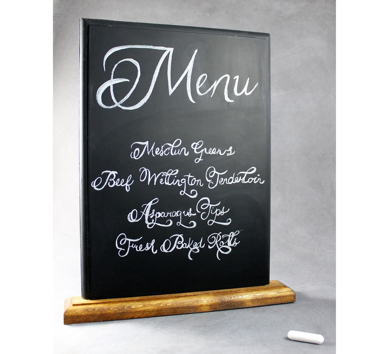 Chalkboard Sign Menu for Kitchen Decor and Wedding Decoration