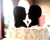 Custom Silhouette Wedding Cake Topper