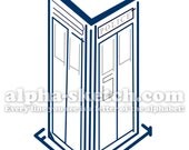 Dr. Who - Tardis - Alphabet Drawing