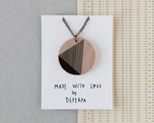 Shape 2 - illustrated wooden necklace