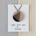 Shape 2 - illustrated wooden necklace