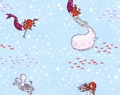 Out to Sea by Sarah Jane -Mermaid Play-Breeze 1 yard
