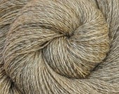 Handspun yarn - FLEMISH FLAIR -  Naturally colored flax / wool yarn, fingering weight, 575 yards