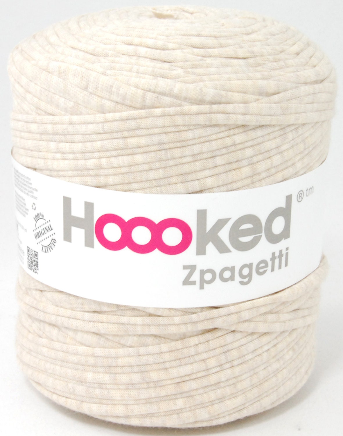 t-shirt yarn 135 yards, recycled cotton tricot named Zpagetti nr 24