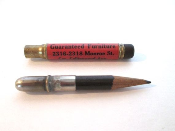 Vintage Bullet Pencil Case Advertisement