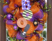 Deco Mesh HALLOWEEN SWAG WREATH