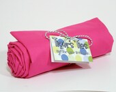 Flat or Fitted Crib Sheet / Toddler Bed Sheet - Pink