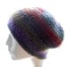 Women's wool-blend hat, wildflowers muffin-top hat, crochet beanie hat, fall fashion, winter fashion, small to medium hat
