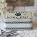 Vintage French Tin - Pastilles Vichy - Etat - Blue and Cream - circa 1920's