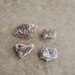 amethyst crystal specimen pieces from thunder bay, canada (4 pcs)