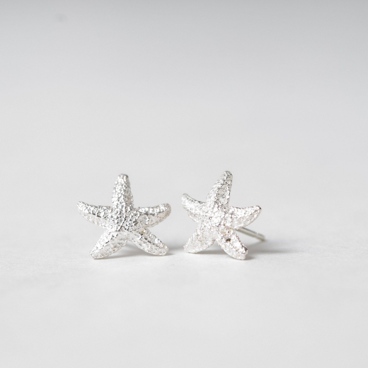 Silver Starfish Earrings