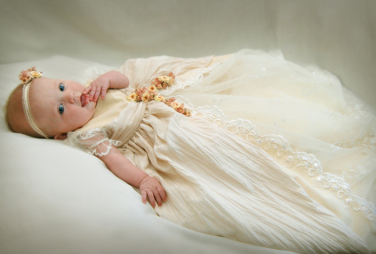 LEXI CHRISTENING DRESS, Blessing Dress, Baptism Dress, Christening Gown Custom Made