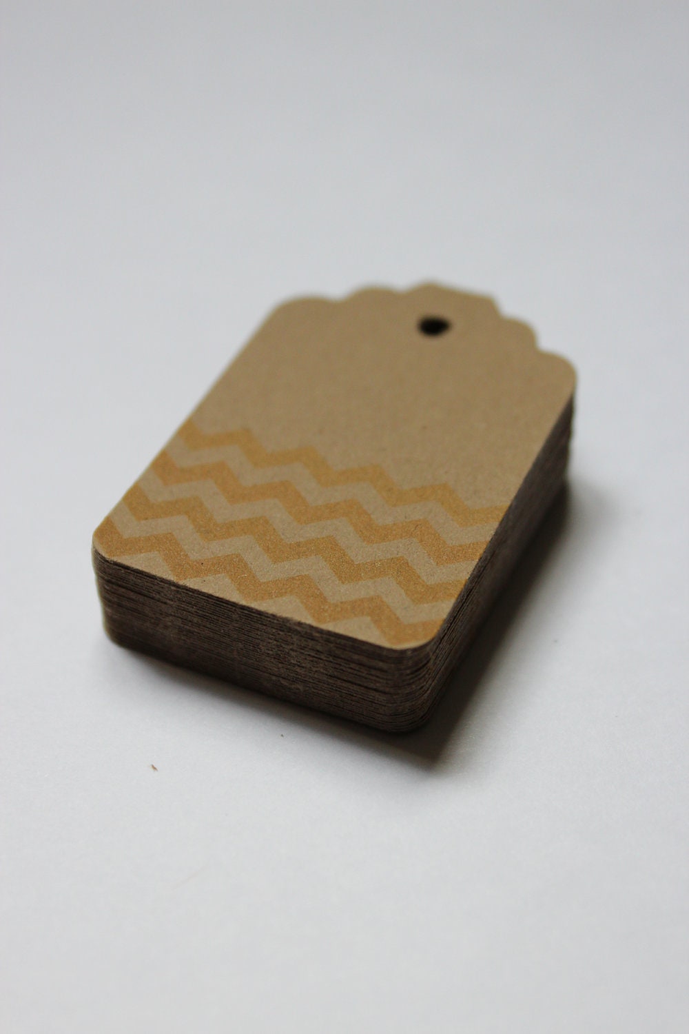 Yellow Gold Chevron Embellishment Die Cut Tags for Gifts, Scrapbooking, or Paper Crafts- Set of 50 Il_570xn
