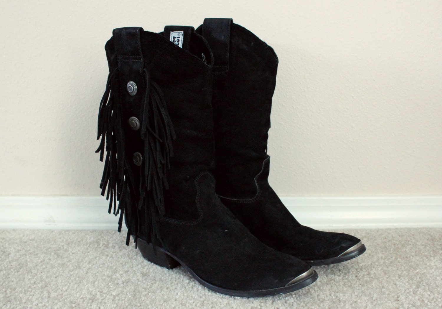 Boho Fringe Medallion Boots