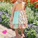 Mia's Reverse Knot Twirly Dress PDF Pattern size  6 months to size 8