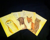 Woodland Animals  Print Set