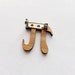 Pi Pin, Brooch, Jewelry in Bamboo 3.14159265 Pi Day