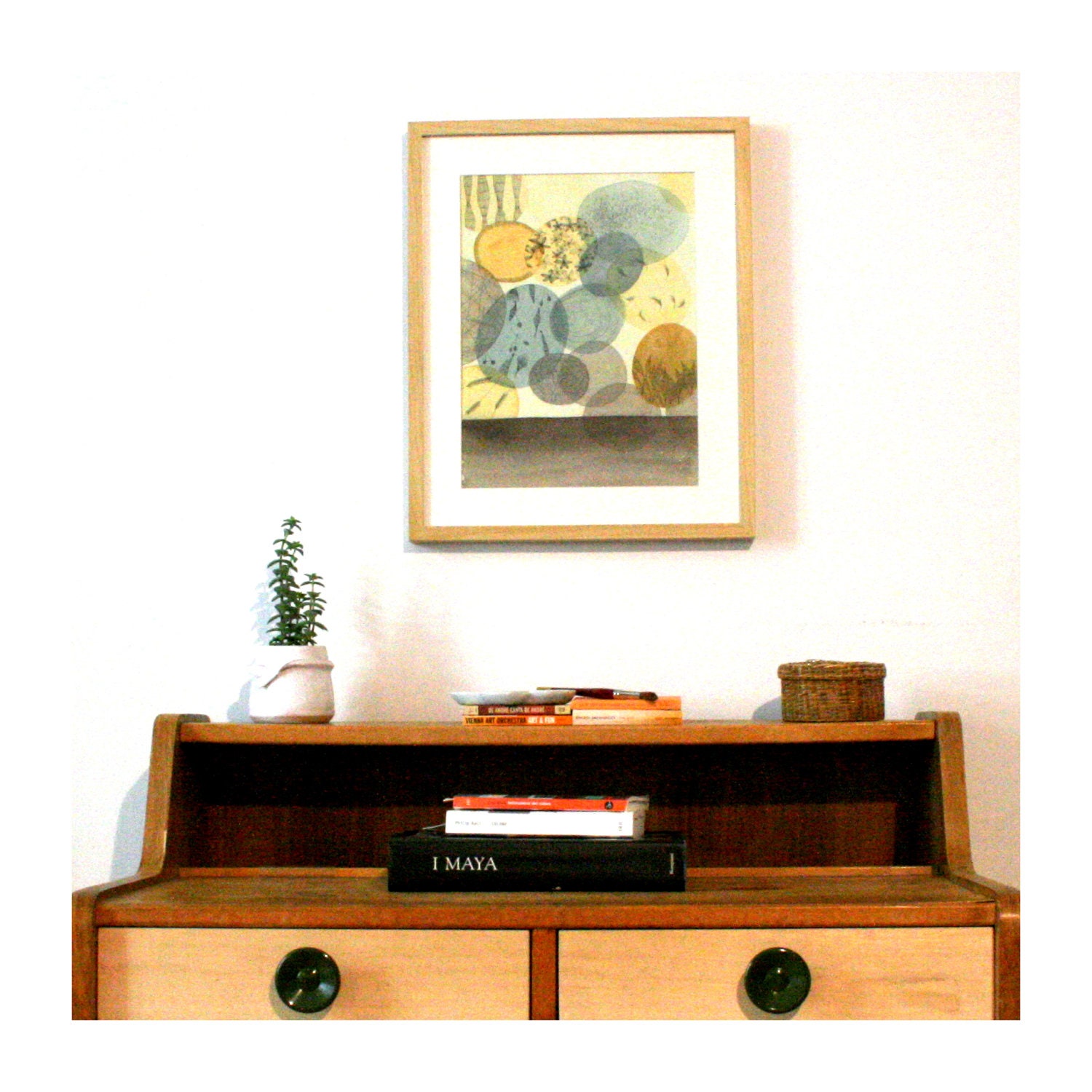 13x19 digital print from watercolor painting. Affordable modern art for your home.