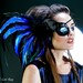 Illyria Feather Headdress - For Maya - Custom Eye Patch Feather Headdress