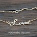 Forever LOVE 14k Gold Filled Chain Bracelet, Love bracelet, 14K gold Bracelet, Bridal Jewelry, Bridesmaids gifts, Birthday Gift