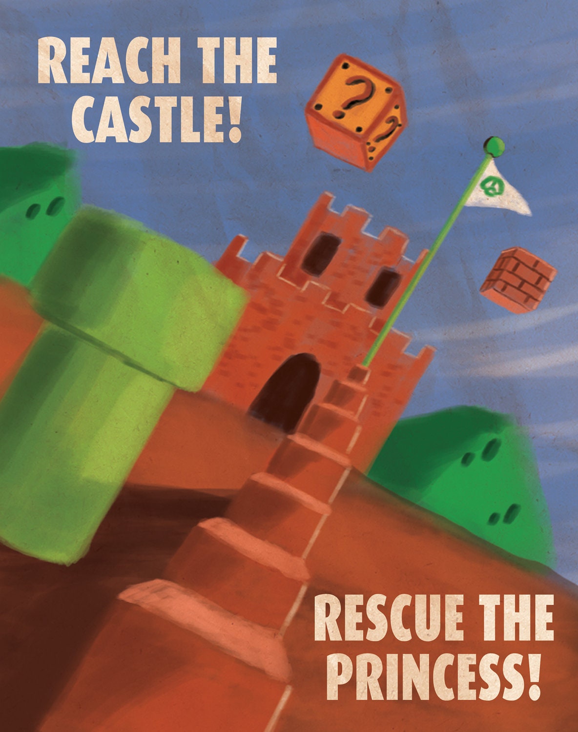 Super Mario Bros Propaganda Poster
