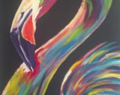 Original Flamingo Painting