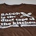 Mens Bacon T shirt geek duct tape of the kitchen geekery tshirt funny foodie shirt men teen boy youth brown husband father boyfriend gift