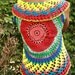 Handmade Crochet top, colourful summer tones, mercerized cotton yarn, S to M
