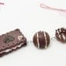 Polymer clay chocolate lover phone charm / keychain