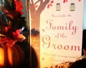 Table Number Anniversary Book Cards- (Use any design in the Shop or go Custom - Fall Carved Tree with Mason Jar Shown)