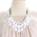 White Bridesmaids Necklace White Necklaces White Bead Necklace Dreamy Soft Light Pale Romantic