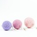 Pastel Colour Felt Earrings Set of 3 Post Stud Small Short Summer Earrings