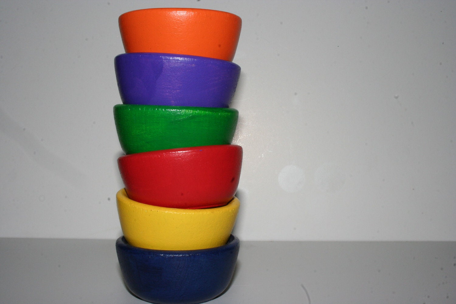 set of 6 nesting bowls, waldorf toy, etsy children, holiday gift, baby toy, montessori game, stocking stuffer, baby shower gift
