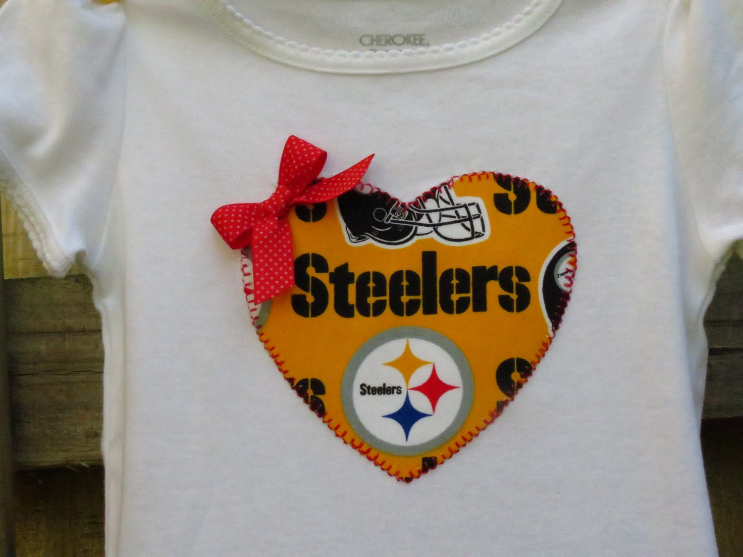 Pittsburgh Steelers cheerleader shirt or onesie dress