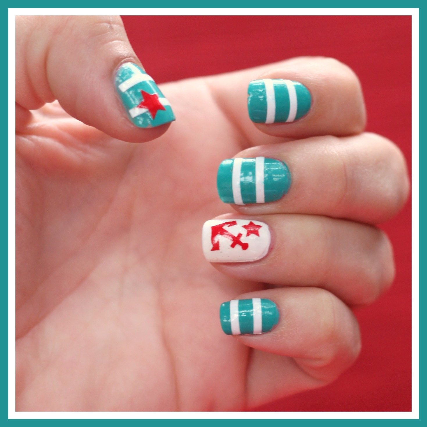 3 Sheets of 44 Stripe Nail Decals (You Pick the Color) Now in Neon Colors