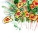 EOF Handpainted Note Card Greeting Card Any occasion Blank Fall Halloween Wildflowers Floral Original Watercolor Art Gardening