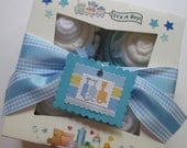 Baby Boy Onesies, Bibs, Burp Cloths and Washcloth Yummy 8 Piece Cupcake Set