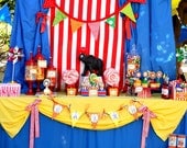 CIRCUS - Carnival - HAPPY BIRTHDAY Banner - Birthday Party - Girl or Boy Birthday - Little Girls - Instant Download Il_170x135