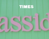 SALE 4.00 per letter :) 10" Size Painted Wall Letters Wooden (8.50 shipping on entire order) Times Font Gifts and Decor