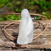 Hawaiian Unique & RARE Large Clear Bonfire Beach Glass, Naturally Folded, on India Leather Cord Bracelet