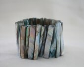 Blue Pink Shell Vintage Bracelet