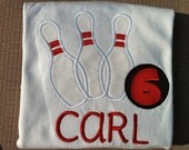 Bowling Birthday Shirt for Kids