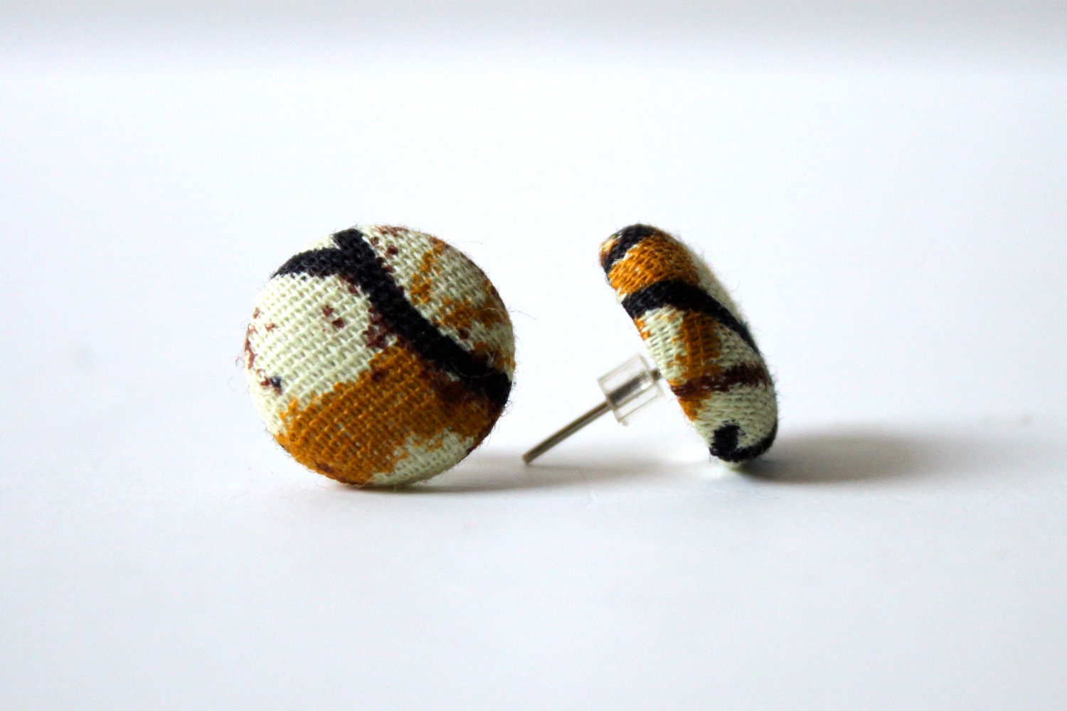 Tanzania Button Earrings