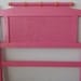 Faux Bamboo Twin Headboard Pink and Orange