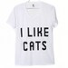I Like Cats T-Shirt (Select Size)