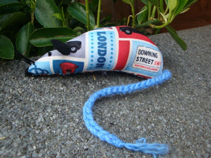 Chelsea the Catnip Mouse - London Street Signs/Icons - Cat Toy