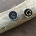 Upcycled Typewriter Key Earrings Featuring Letter G